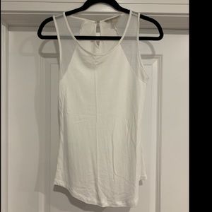 Banana Republic Cotton & Mesh Tank Top